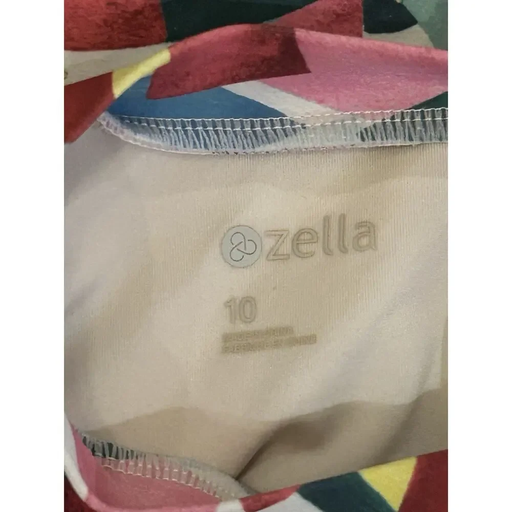 Zella Girls Geometric Rainbow Bikini size 10